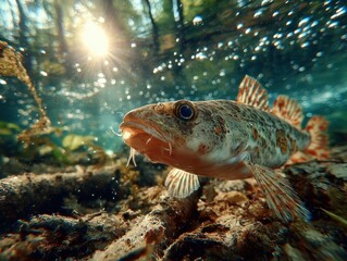 Underwater Fish in Natural Habitat