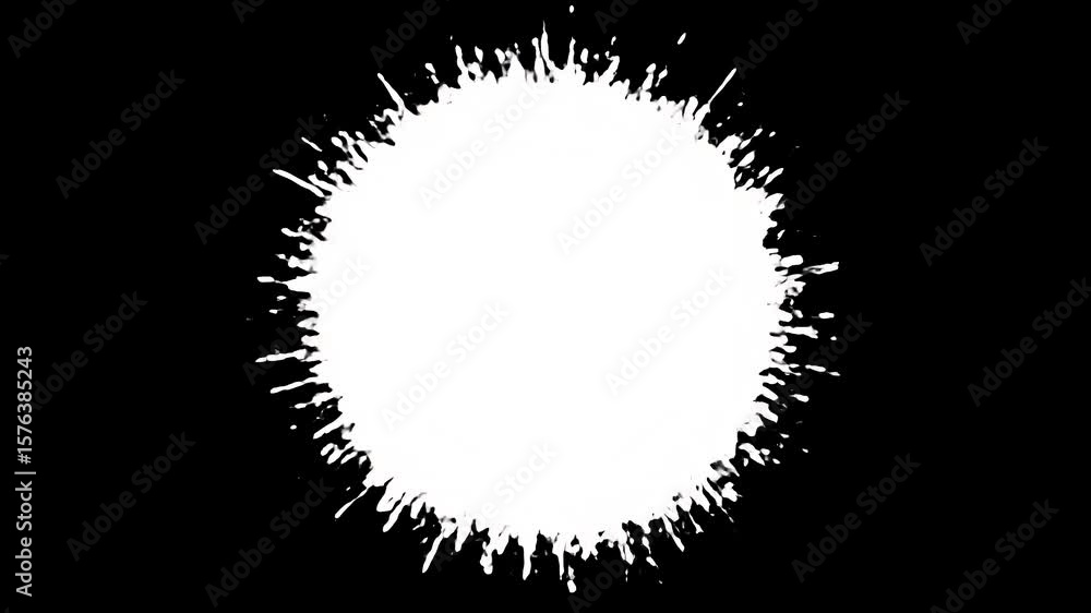 Aufkleber White burst on black backdrop Exploding light effect with modern design element.