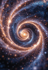 Mesmerizing infinity of galaxy cosmic beauty unfolds in this owl spiral galaxy