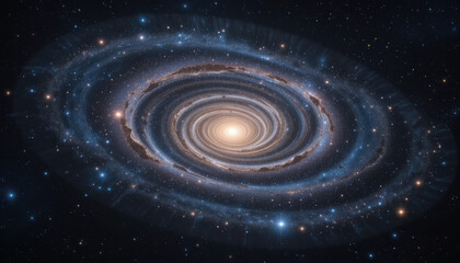Stunning galaxy spirals infinitely through cosmic expanse showcasing its beauty and mystery