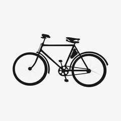 Fototapeta premium bicycle on a white background