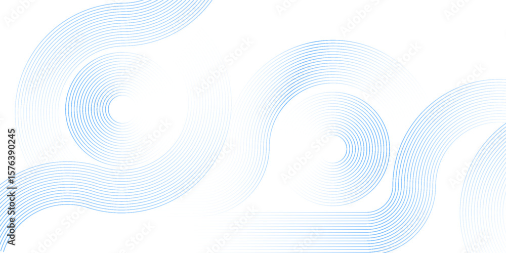Poster white background with geometric circle pattern.future technology background.