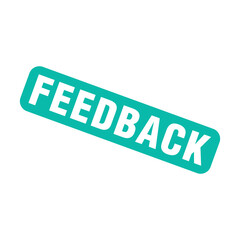 Feedback Letter Rubber Stamp Vector Design Template