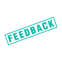 Feedback Letter Rubber Stamp Vector Design Template