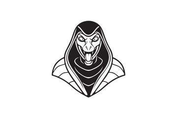 Hooded serpent head silhouette. (1)