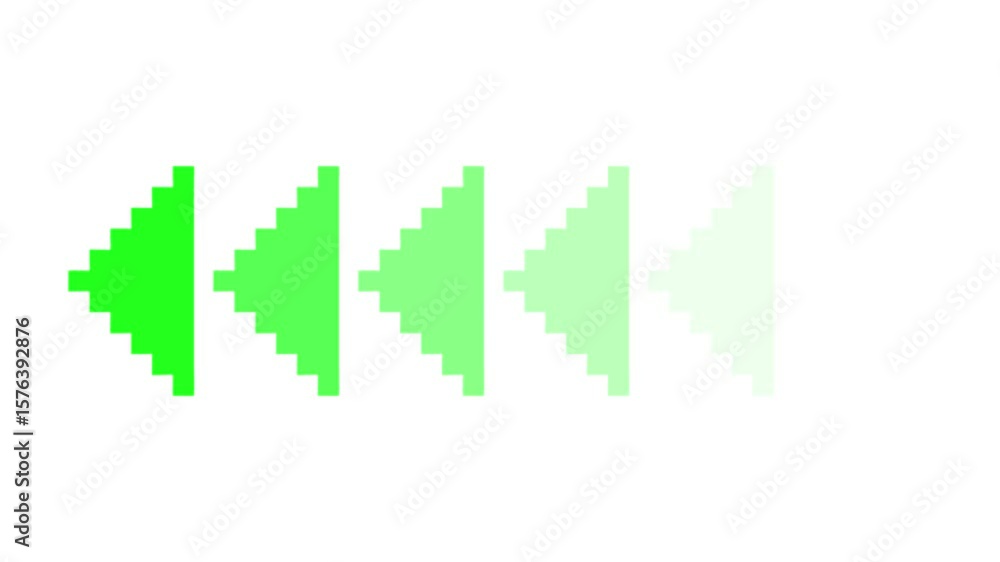 Poster arrow loop animation video direction concept. colorful arrow icon concept on black background. 4k an