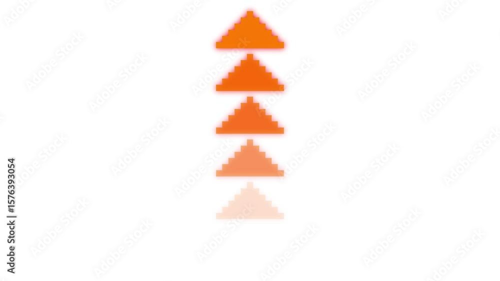 Poster arrow loop animation direction concept.colorful arrow icon concept