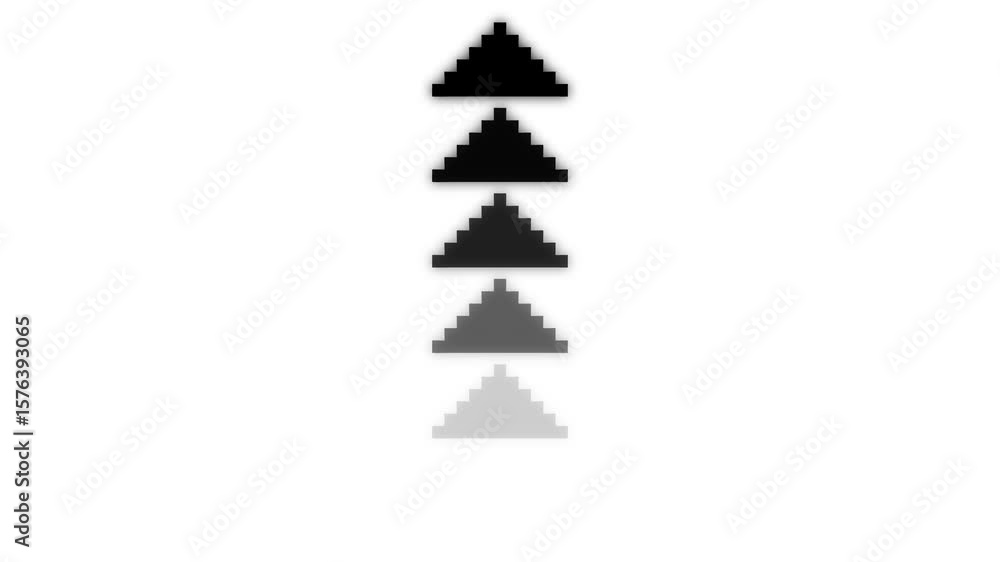 Poster arrow loop animation direction concept.colorful arrow icon concept