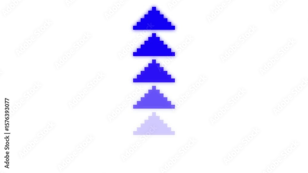Poster arrow loop animation direction concept.colorful arrow icon concept