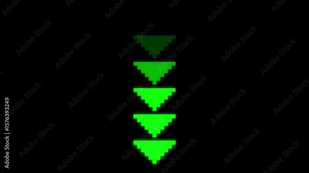 Poster arrow loop animation direction concept.colorful arrow icon concept