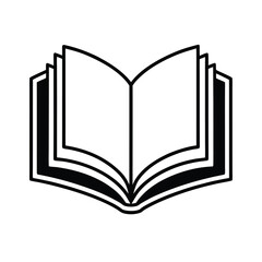 open book vector illustration