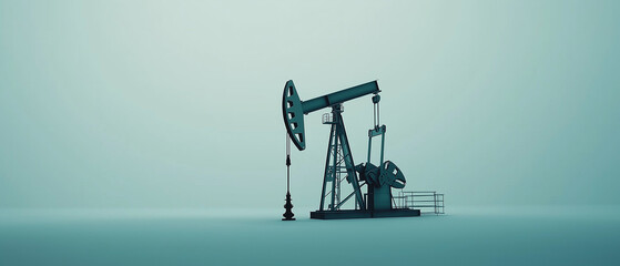 AI generator images of Groundwater drilling machines, oil, petroleum and coal drilling machines on land