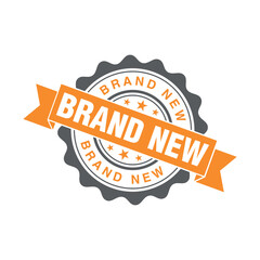 Fototapeta premium Brand New Letter Rubber Stamp Template Design