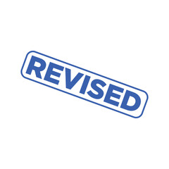 Revised Letter Rubber Stamp Template – Editable Vector Design