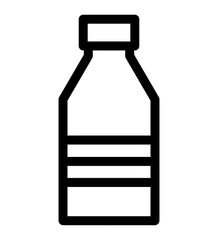 Plastic bottle icon.Bottle line icon with simple and modern design