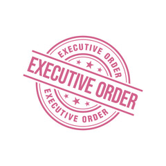 Executive Order Letter Rubber Stamp Template Design