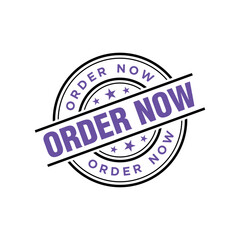 Order Now Letter Rubber Stamp Template Design