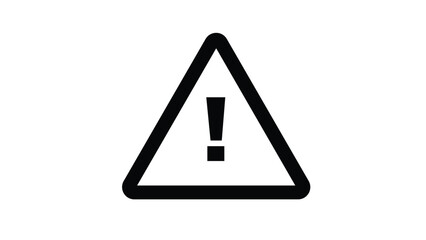 Danger warning icon set. alert triangle warn sign in black exclamation sign. safety icon