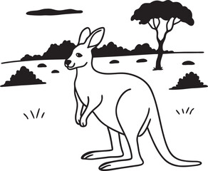 kangaroo vector