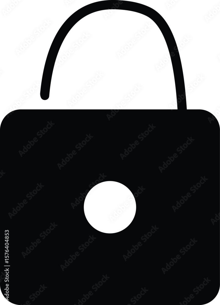 Poster abstract geometric pattern with vibrant color accents and a distinctive silhouette