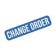 Change Order Letter Rubber Stamp Template Design