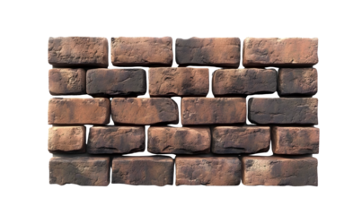 3d Brick wall isolated  on transparency background
