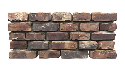 3d Brick wall isolated  on transparency background
