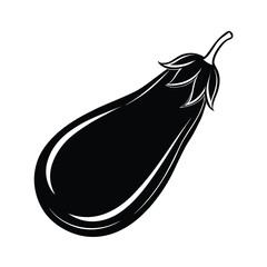 vector eggplant black isolated