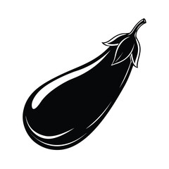 vector eggplant black isolated