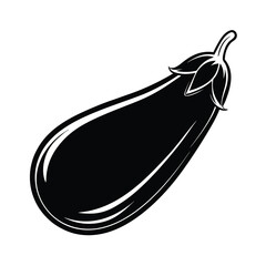 vector eggplant black isolated