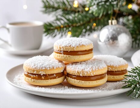 Alfajores argentinos con coco