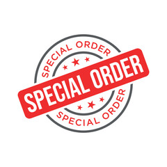 Special Order Letter Rubber Stamp Template Design