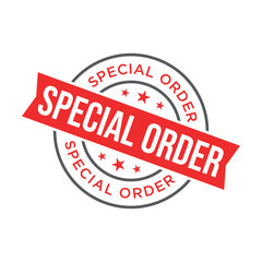 Special Order Letter Rubber Stamp Template Design