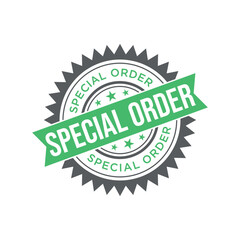 Special Order Letter Rubber Stamp Template Design