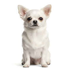 Obraz premium a chihuahua isolated on white studio background