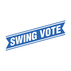 Swing Vote Letter Rubber Stamp Template Design