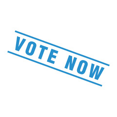 Vote Now Letter Rubber Stamp Template Design