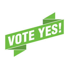 Vote Yes Letter Rubber Stamp Template Design