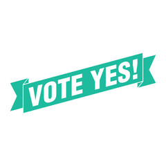 Vote Yes Letter Rubber Stamp Template Design