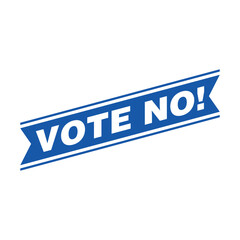 Vote No Letter Rubber Stamp Template Design