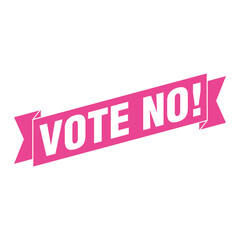 Vote No Letter Rubber Stamp Template Design