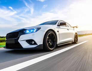 cool modern car drifting 