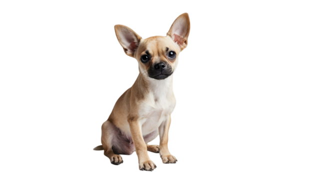 Adorable Chihuahua Puppy Posing for a Studio Portrait A Small Dog with Big Personality