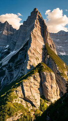 A majestically towering peak the Watzmann