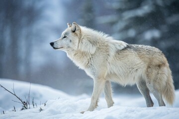 Obraz premium wolf in snow