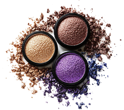 Eye Shadow for Makeup and Beauty - Isolated on White Background