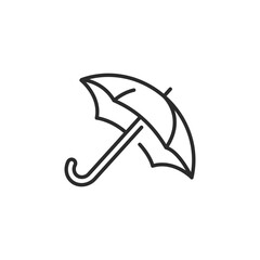 Umbrella icon. Simple umbrella protection icon for social media app and web design. Vector illustration