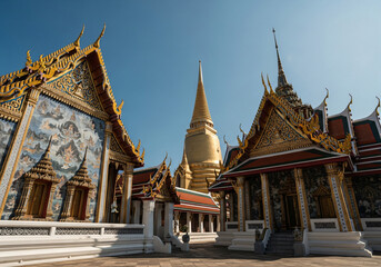 Fototapeta premium Architecture thailand temple traditional 