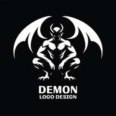 Demon Vector Logo Design 