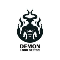 Demon Vector Logo Design 